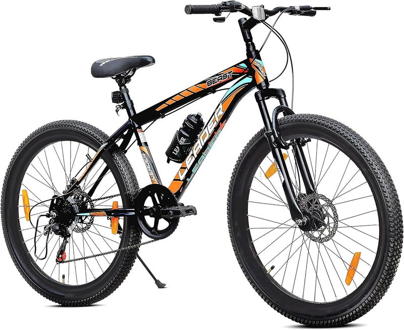 Leader Beast Multispeed (7 Speed) Mountain Bike with Front Suspension & Dual Disc Brake - Image 1