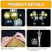 Ainiv 2 Set Table Balloon Stand Kit with Lights Light Up Balloon Holder Include 16 Black Gold Latex Confetti Balloons Graduation Party Decorations for Birthday Weddings Anniversary Christmas - Image 4