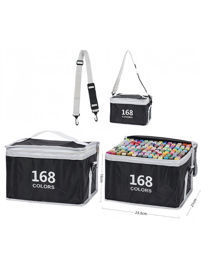 Touch 168 Pcs Colors Art Sketch Drawing Twin Marker Painting Pens Portable Color with Carrying Case Suitable for Adult and Kids - Image 2
