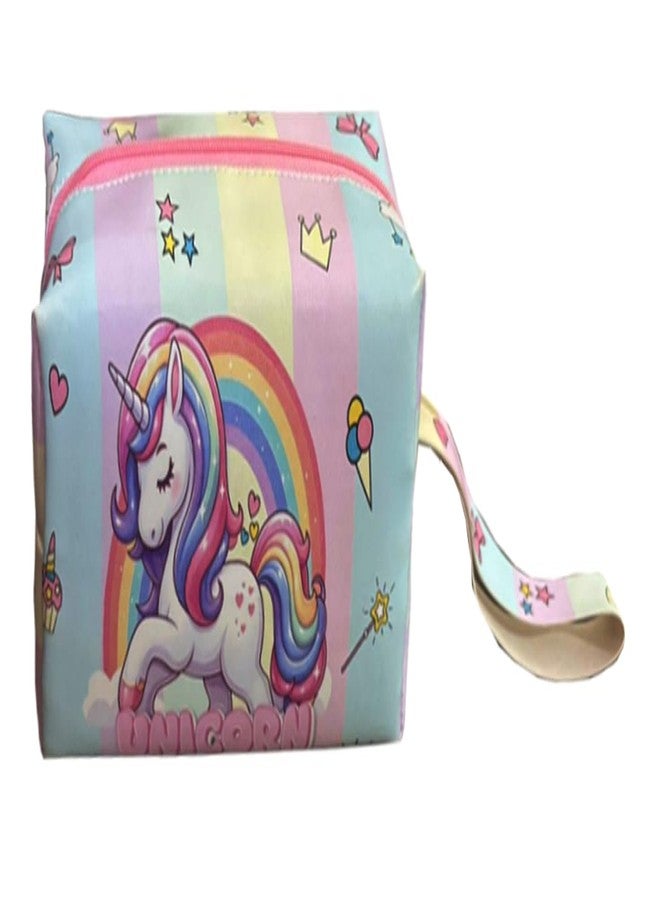 Krisus 22-Pcs Unicorn Stationery Set for Girls Unicorn Theme Large Capacity Utility Pencil Pouch with All Stationeries & Spiral Notebook Birthday Gift Party Favors for Kids School Supply Set - Image 3