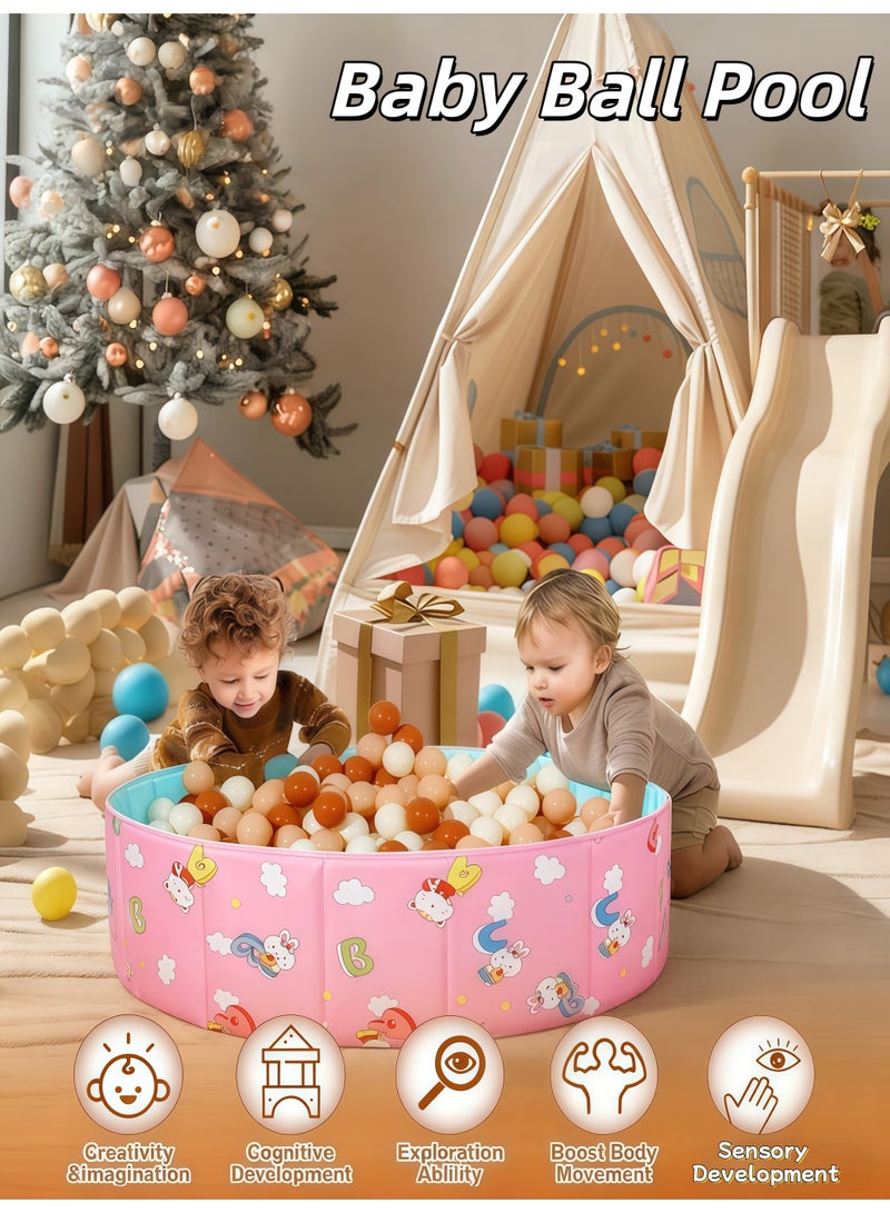 XiuWoo Baby Ball Pool，Foldable Kids Ball Pit，Toddlers Folding Portable Ball Pool，Double Oxford Cloth Ball，Pit Indoor and Outdoor Game Kids Play Ball Pool Ideal Gift for Girls and Boys (NO Balls) - Image 1