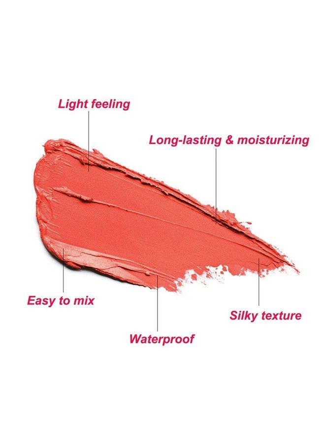 GMaxit Multi-Use Makeup Blush Stick,Beauty Solid Moisturizer Stick,Waterproof Natural Nude Makeup,Tinted Solid Moisturizer Stick For Eyes Lips Cheek(1#Shy Pink) - Image 3