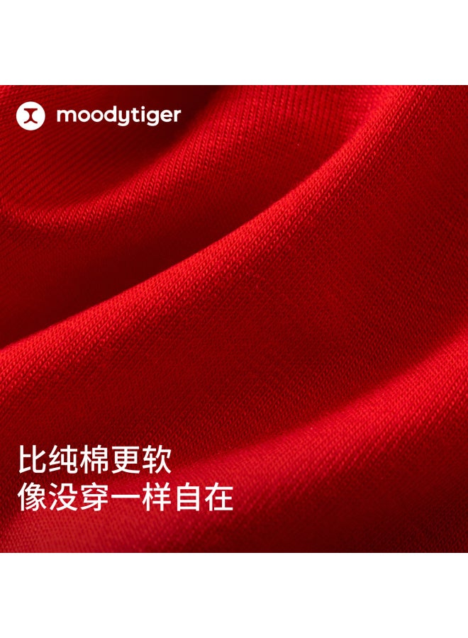 Moodytiger New Year Series Children's Soft Antibacterial Red Boxer Briefs For Boys And Girls Zodiac Year