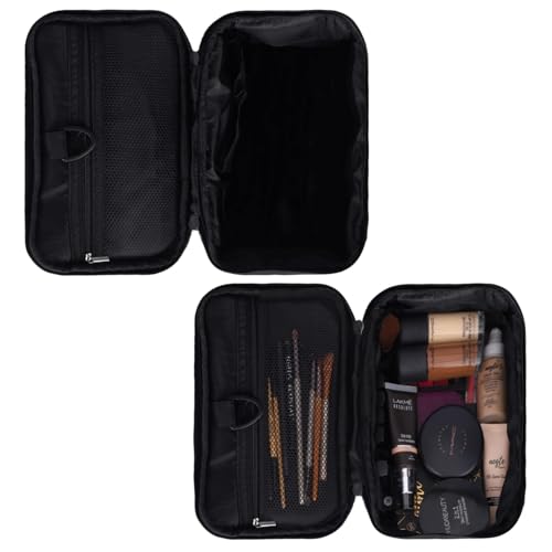 KUKLAR Polyester Waterproof Multifunctional Small Cosmetic Bag for Women, Makeup Bag for Travel, Cosmetic Bag Pouch,Makeup Organizer Perfectly Fit in Any Suitcase Or Big Bag (Black) - Image 5