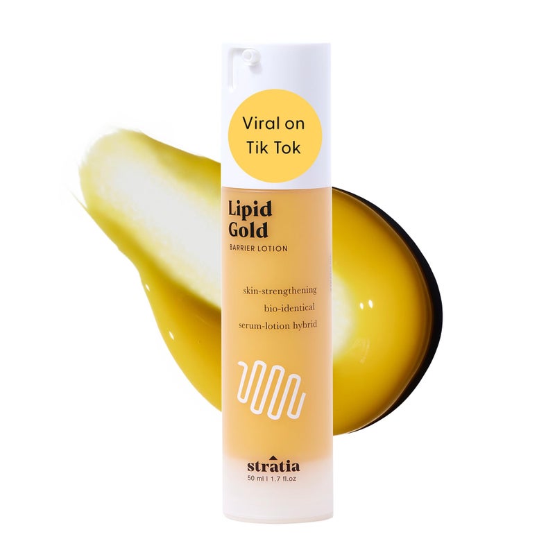 Stratia Lipid Gold Skin-Strengthening Ceramide Moisturizer with Niacinamide, Hydrates & Soothes All Skin Types, 1.7 Fl Oz - Image 1