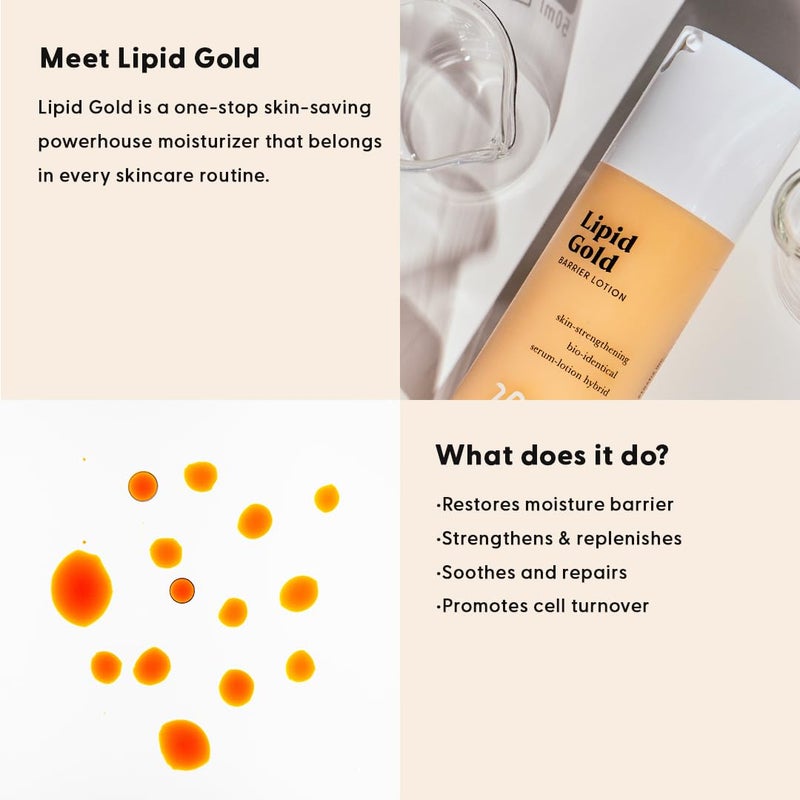 Stratia Lipid Gold Skin-Strengthening Ceramide Moisturizer with Niacinamide, Hydrates & Soothes All Skin Types, 1.7 Fl Oz - Image 5