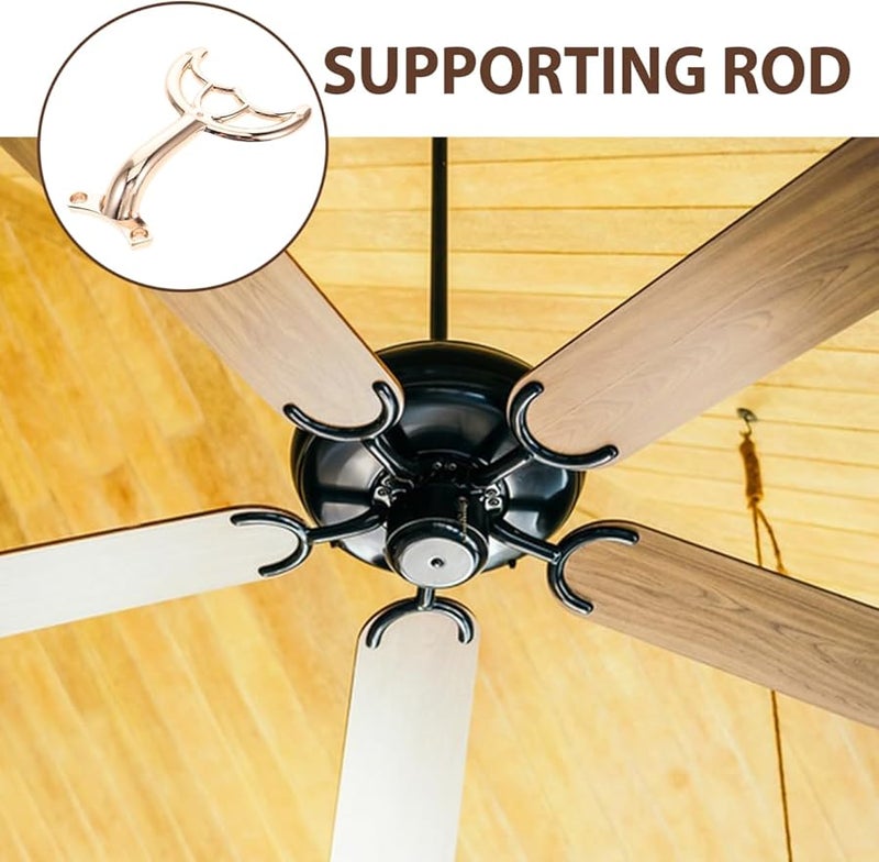 قوس مروحة سقف من سبيكة الزنك الذهبي قوس استبدال سهل التركيب أجزاء مروحة مستقرة - Image 4