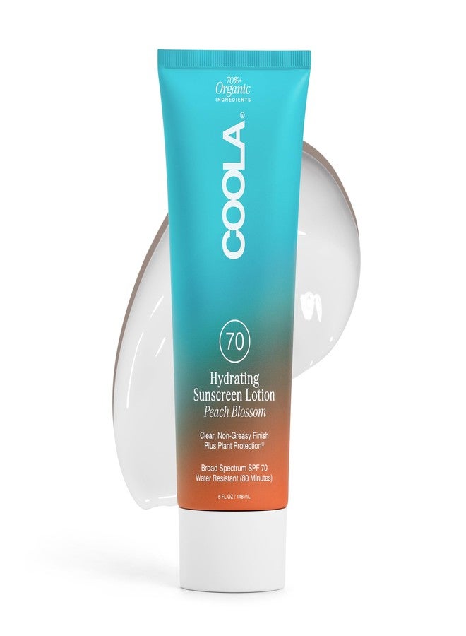 COOLA Organic Sunscreen SPF 70 Sunblock Body Lotion, Dermatologist Tested Skin Care for Daily Protection, Vegan and Gluten Free, Peach Blossom, 5 Fl Oz - Image 1