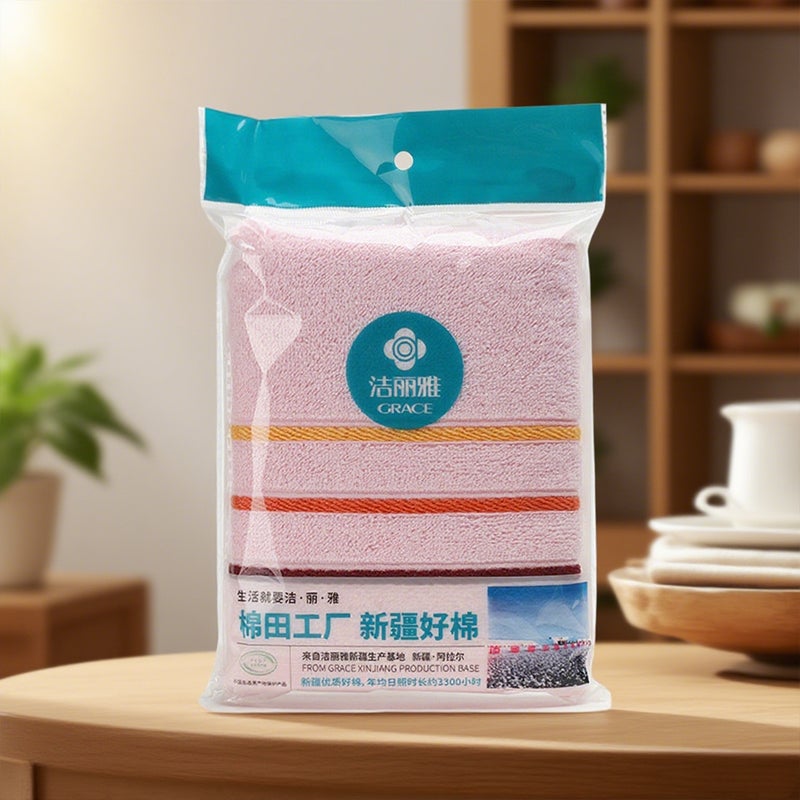 [Single Bag] Jie Liya Towel Cotton Soft Cotton A Towel Embroidered Logo Gift - Image 3
