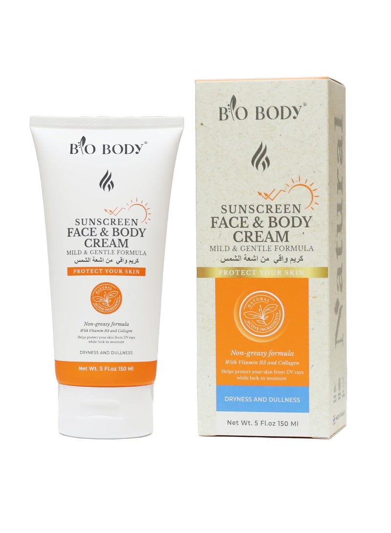 bio-body Bio body sunscreen face and body cream 150ml - Image 1