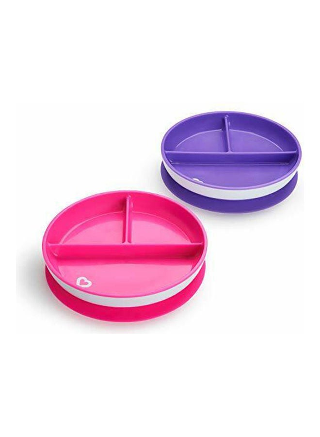 Munchkin 2 Piece Suction Plates-Pink/Purple - Image 2