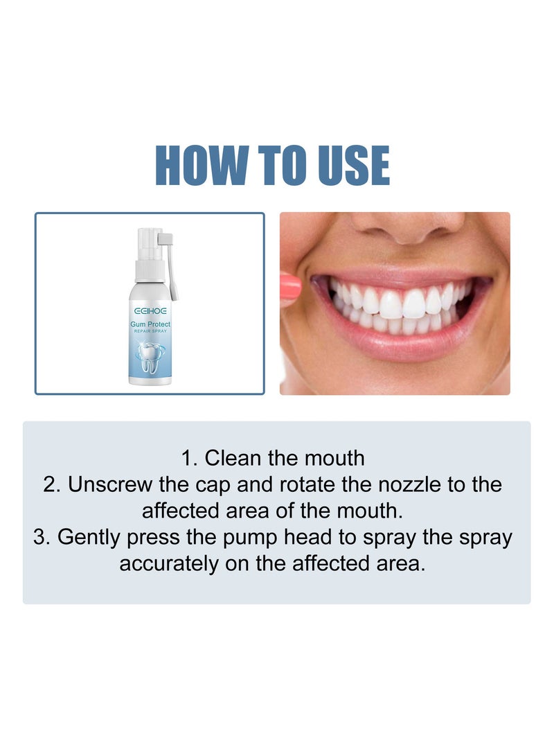 EELHOE Gum Repair Spray relieves swollen and sore gums, whitens teeth, and provides excellent oral health care. Repair gum tissue, effectively prevent toothache, and maintain a healthy oral environment. - Image 5