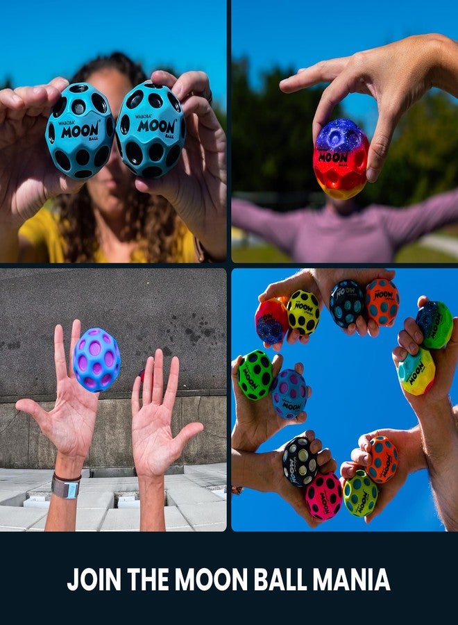 Waboba Moon Ball Stars and Stripes- Hyper Bouncy Ball - All Ages Extreme Bounce and Fun - Perfect for Active Play and Outdoor Games - Image 4