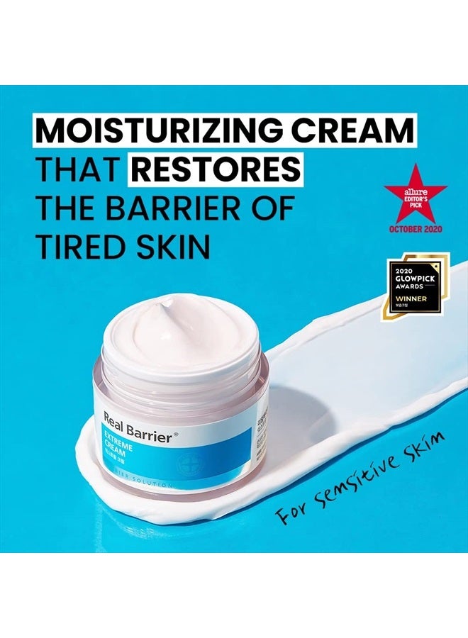 Real Barrier Extreme Cream 50 ml, 1.7 Fl Oz | Skin Barrier Repair & Strengthening Facial Cream with Hyaluronic Acid | Moisturizing Relief Solution for Dry Skin | Korean Skincare for Sensitive Skin  - Image 2