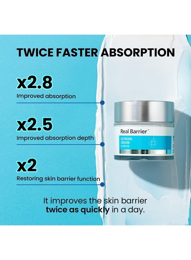 Real Barrier Extreme Cream 50 ml, 1.7 Fl Oz | Skin Barrier Repair & Strengthening Facial Cream with Hyaluronic Acid | Moisturizing Relief Solution for Dry Skin | Korean Skincare for Sensitive Skin  - Image 4