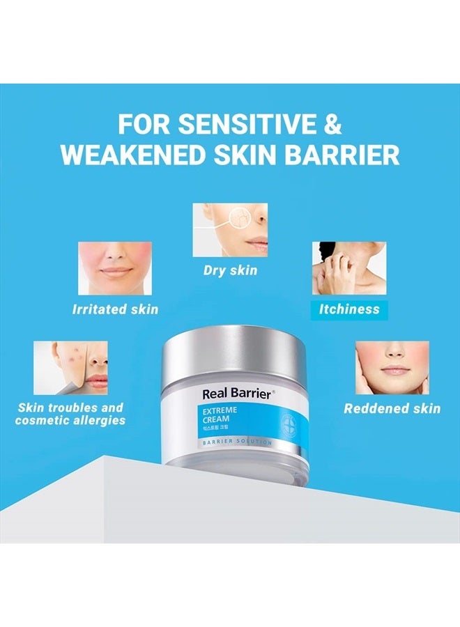 Real Barrier Extreme Cream 50 ml, 1.7 Fl Oz | Skin Barrier Repair & Strengthening Facial Cream with Hyaluronic Acid | Moisturizing Relief Solution for Dry Skin | Korean Skincare for Sensitive Skin  - Image 5