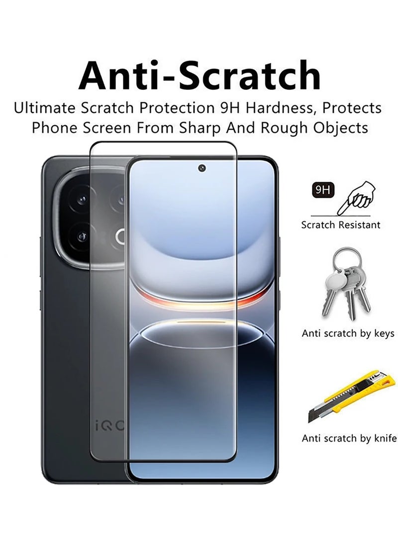 2 Pack Vivo iQOO 13  Screen Protector with Ultra Hardness Anti-Scratch Bubble Free Easy Installation Case Friendly Tempered Glass Screen Film - Image 2
