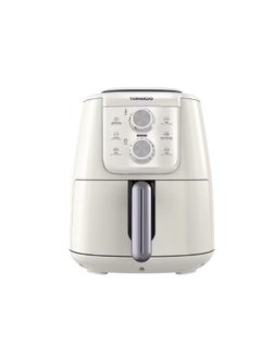 تورنيدو قلاية هوائية 1550 وات 4 لتر تحكم يدوي كريمي × سيلفر THF-1554M-XL-CS 