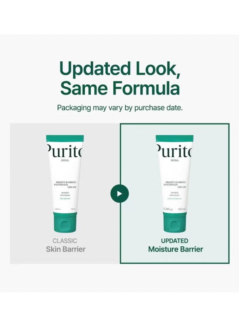PURITO Mighty Bamboo Panthenol Cream, Glow Cream, Skin Barrier Repair, for All Skin Types, Daily Face Moisturizer, Glass skin, Vegan, Korean Skin Care 3.38fl.oz / 100ml - Image 3