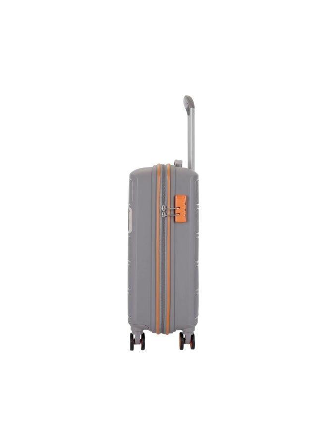 Kamiliant American Tourister Small Harrier Zing 56 Cms Cabin (PP) Hard Sided 8 Wheels Spinner Luggage/Suitcase/Trolley Bag (Light Grey) (Double Wheel), Small - Image 2