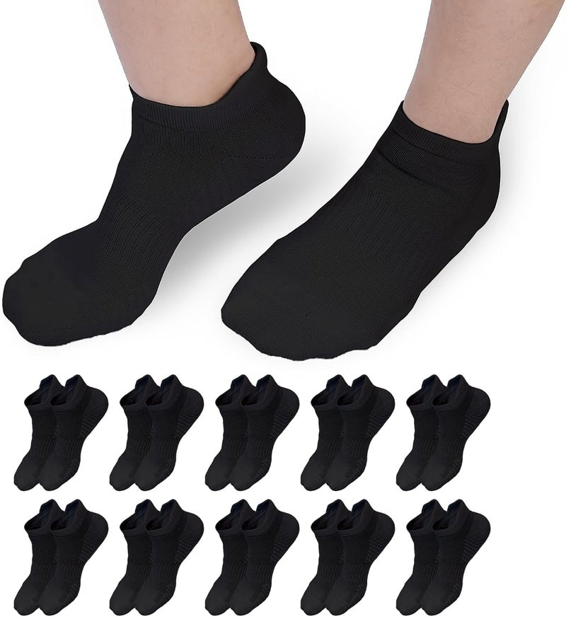 SHANDAR Globally trusted quality Men s Socks Mens Ankle Athletic Socks, Low Cut Breathable Running 10 Pairs Cotton Socks Men s & Women s Socks Invisible Boots Socks EUR 40-45 white (Pack of 10) Dust tight seal - Image 5
