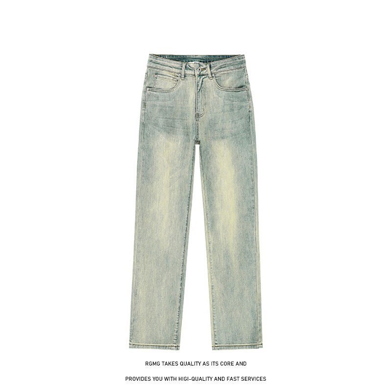 Unisex Classic Denim Jeans Loose Fit Daily Outdoor Wear - Image 1