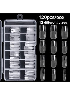 Square Nail Tips120 Pcs Artificial Full Cover Nail Tips Soft Clear Gel Tips 12 Sizes Square Sharp False Nails With Box For Home Diy Nail Salon - pzsku/Z1DE13ABDA11245B221F8Z/45/_/1677914419/c0b2424e-77ec-449d-9037-e5417b4dce46