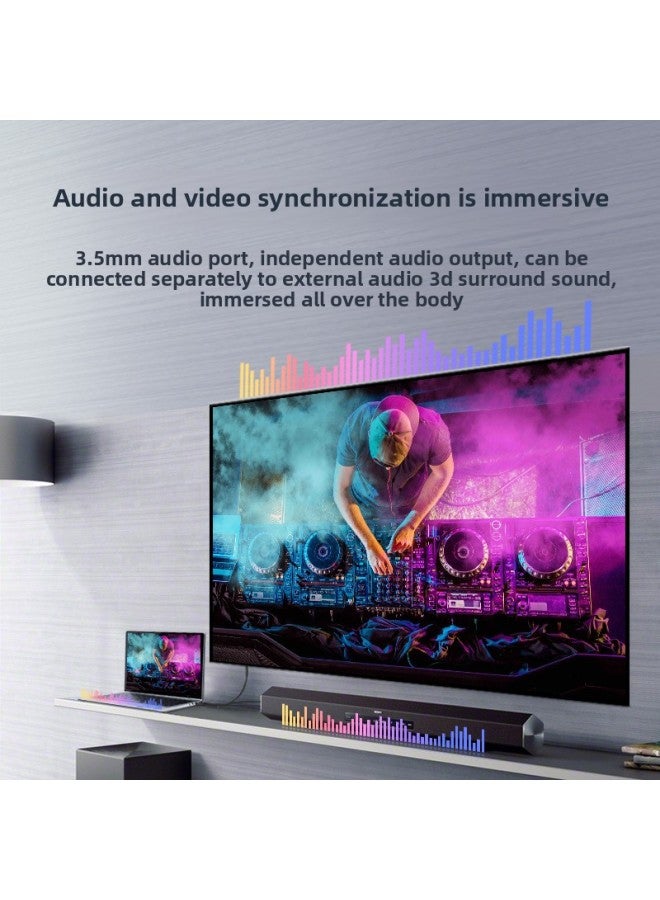 Hdmi To Vga Cable Computer TV Hd Video Adapter With Audio Power Supply Hdmi To Vga Converter-Color:Hdmi/vga Cable 3m - Image 3