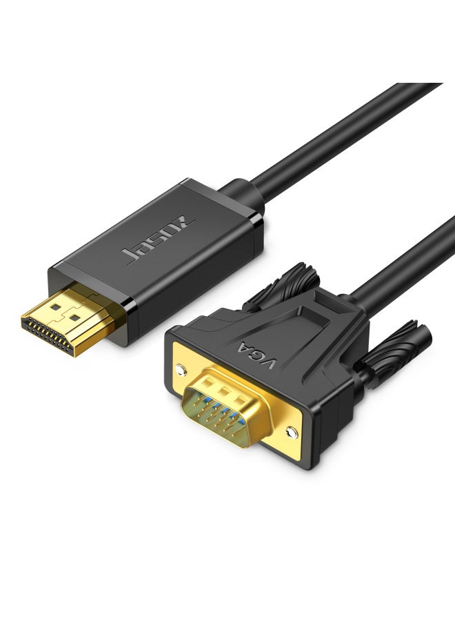 Hdmi To Vga Cable Computer TV Hd Video Adapter With Audio Power Supply Hdmi To Vga Converter-Color:Hdmi/vga Cable 3m - Image 1