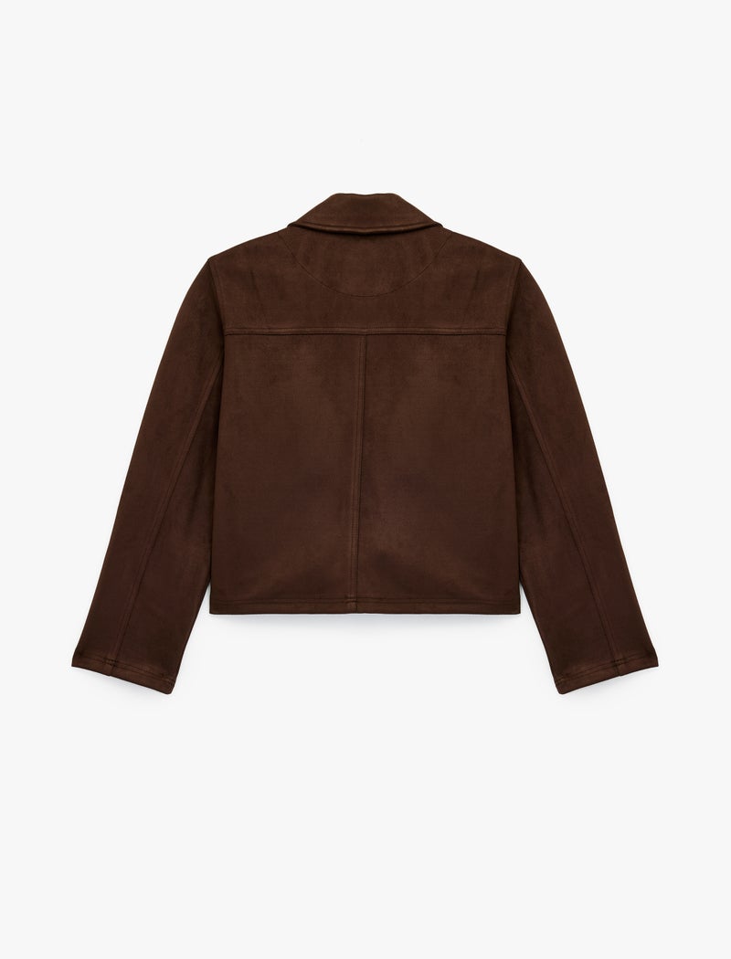 KOTON Faux Suede Shirt - Image 4