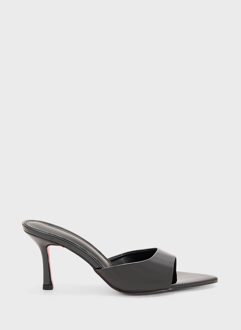 ELLA Heeled Mule With Open Toes  - Image 1