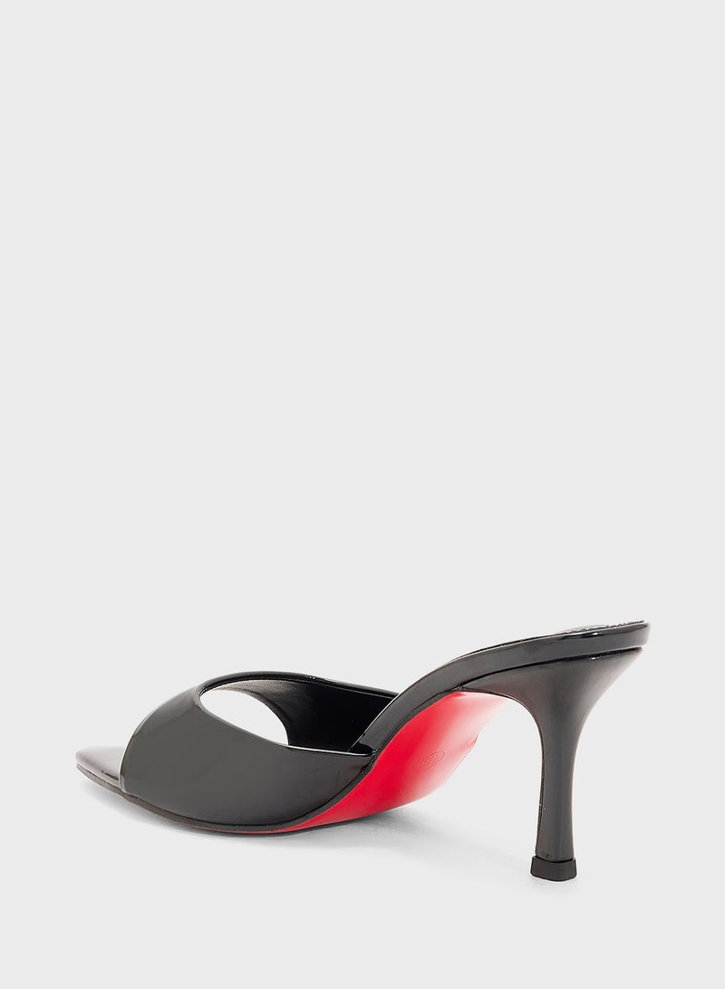 ELLA Heeled Mule With Open Toes  - Image 3