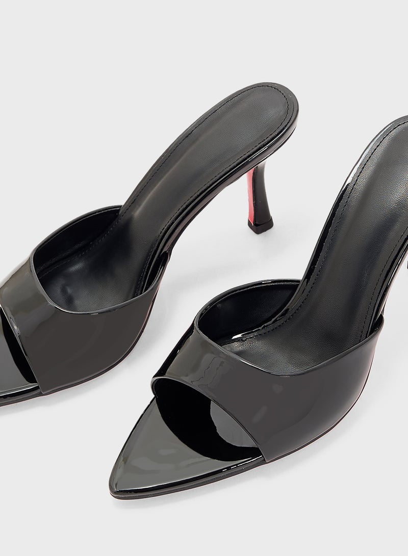 ELLA Heeled Mule With Open Toes  - Image 4