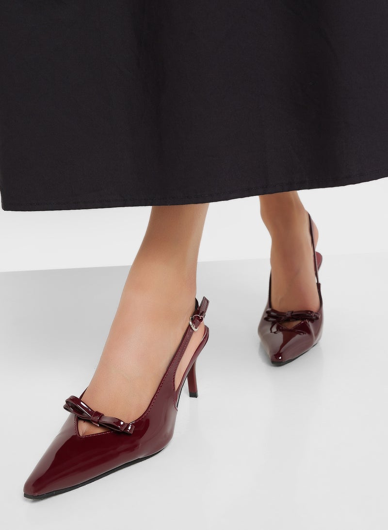 ELLA Heeled Mule With Open Toes  - Image 5