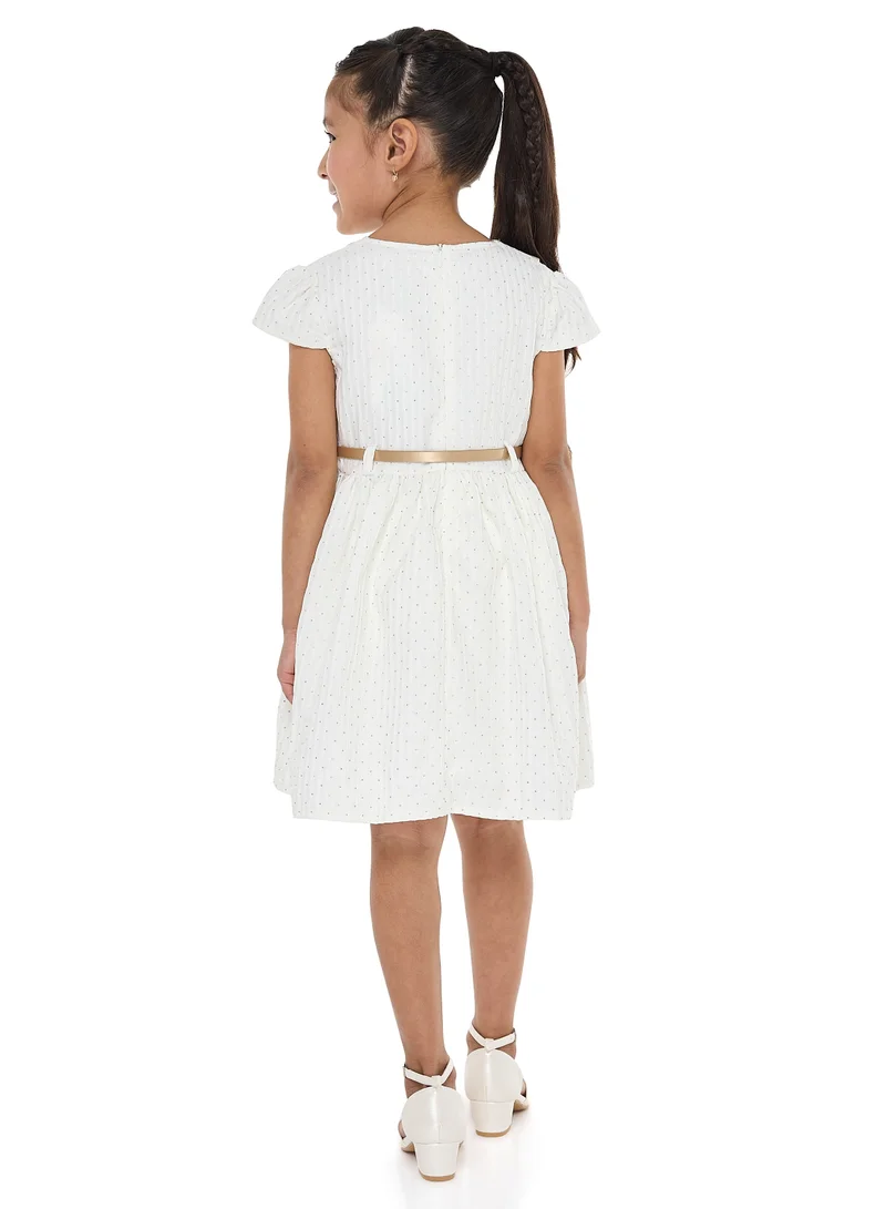victor and jane Pleated Bow Dress