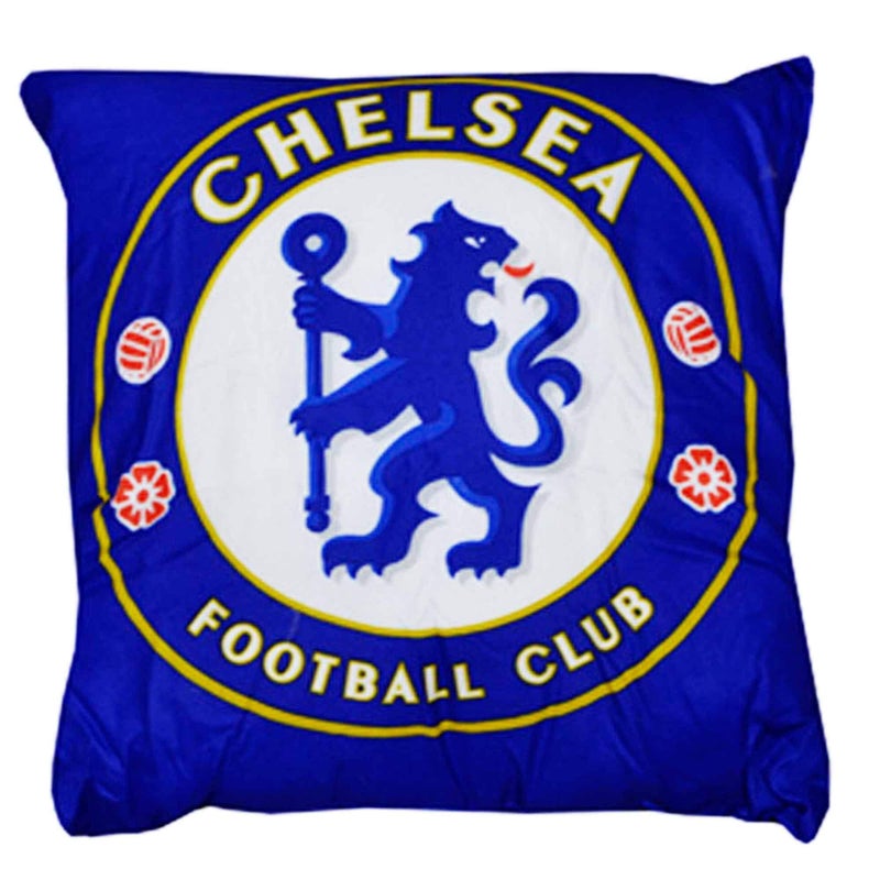Chelsea وسادة شعار نادي تشيلسي الرسمية للمنزل أو السيارة 40 سم × 40 سم
