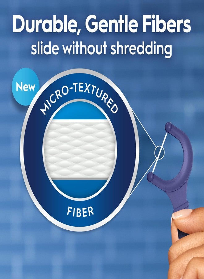 Oral-B Glide Dental Floss Picks, Arctic Peppermint Oil Flavor 3 Pack (75 Ct, 225 Sticks Total for Adults, Shred-Resistant Teeth Flossers, Removes Plaque in Tight Spaces, Travel Friendly - Image 3