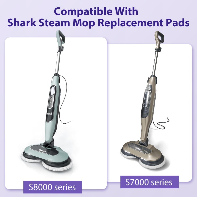 BIHARNT 12 Pack S8001 S8201 S8000 S7001 Steam and Scrub Mop Pads for Shark S8001 S8201 S8000 S7001 S7201 S7005 S7000AMZ S7000 S7001TGT S7020 Steam & Scrub Steam Mop - Image 2
