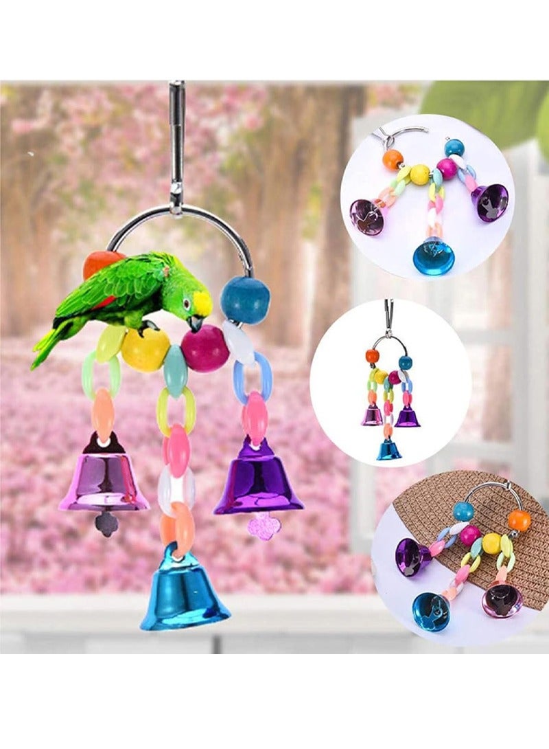 rocooart Group of 13 pieces of bird games, bird swing games, bird chewing games for small parrots, parakeets, cockatiels, conures, budgerigars, canaries and love birds from Linji. - Image 3