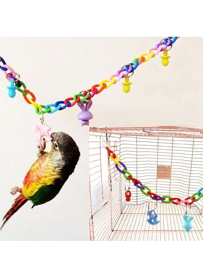 rocooart Group of 13 pieces of bird games, bird swing games, bird chewing games for small parrots, parakeets, cockatiels, conures, budgerigars, canaries and love birds from Linji. - Image 5