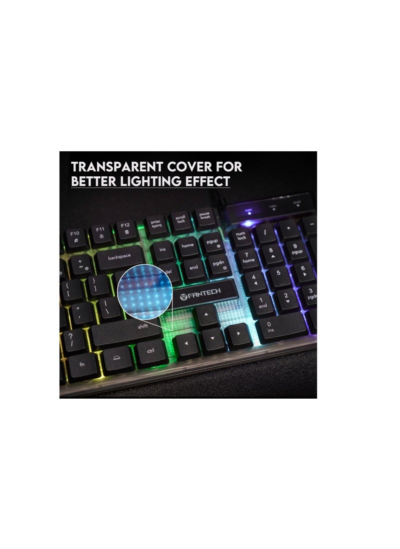Fantech Hero P31 Gaming Combo That includes K515 Shikari RGB Gaming keyboard , VX9 Kanata Wired Gaming Mouse and Vigil MP356 Control Type, Gaming Mousepad