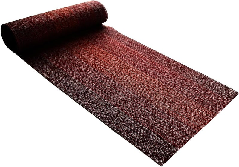 pigchcy 72 inches Table Runner,Table Centerpiece, Heat Resistant Vinyl Woven Washable Table Mats Sets (Scarlet Red) - Image 1