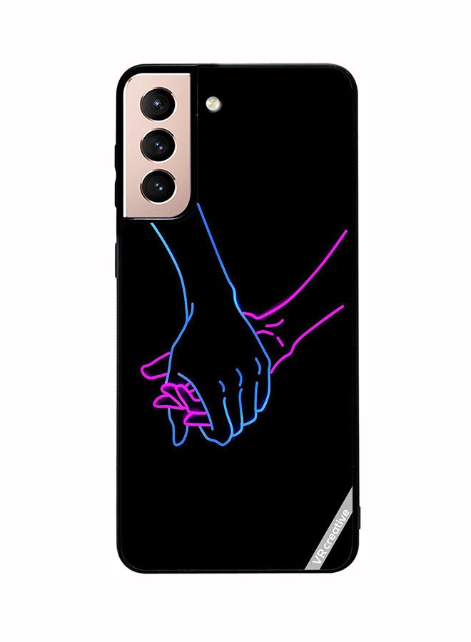 VR CREATIVE Protective Case Cover For Samsung Galaxy S21 Plus 5G Hands Design Multicolour - Image 1
