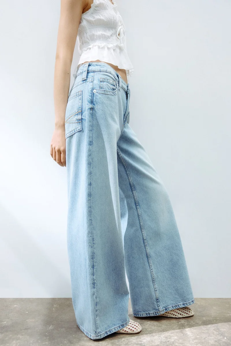 H&M Baggy Wide Low Waist Jeans