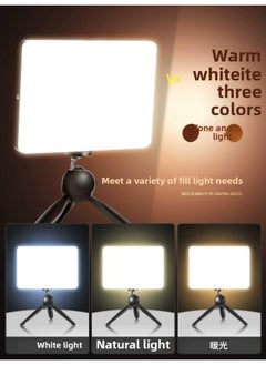 Generic Internet Celebrity Anchor Desktop Fill Light Live Studio HD Beauty Light Selfie Stand Indoor Background Soft Light Atmosphere Light-Specifications:8-inch Soft Light + H-type Bracket  - Image 3