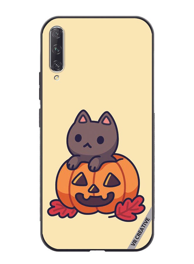 VR CREATIVE Protective Case Cover For Huawei Nova Y9S Cat In A Pumpkin Design Multicolour - Image 1