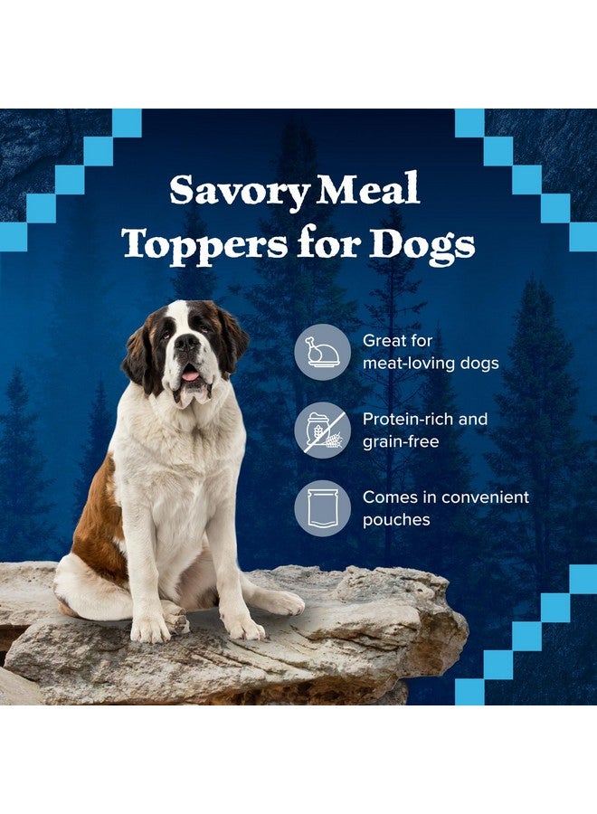 Blue Buffalo Wilderness Trail Toppers Wild Cuts Natural HighProtein Dog Wet Food, Chicken Bites In Hearty Gravy, 3Oz Pouch, 12 Count - Image 4