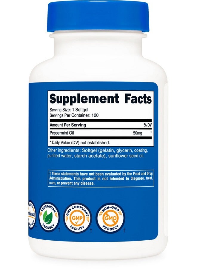 Nutricost Peppermint Oil Softgels (120 SFG) (50 MG) - Gluten Free, Third Party Tested and GMO Free - Image 5