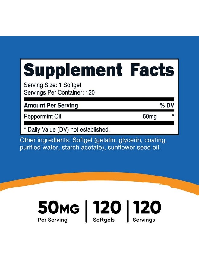 Nutricost Peppermint Oil Softgels (120 SFG) (50 MG) - Gluten Free, Third Party Tested and GMO Free - Image 2