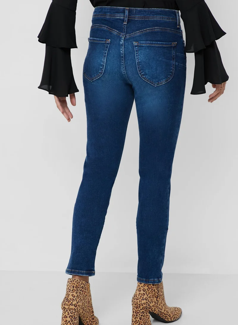 FOREVER 21 Mid Rise Jeans